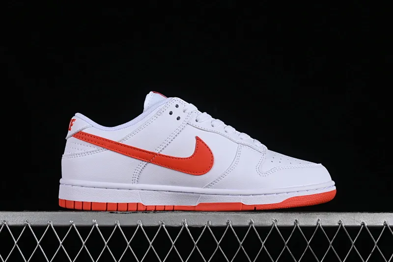 All categories Nk SB Dunk series Nk SB Dunk Low low-top sneakers Nk SB Dunk Low white and orange color low-top casual sports skateboard shoes DV0831-103
